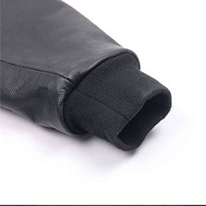 Nouvelle veste universitaire personnalisée pour homme 2026, style baseball, corps en laine avec manches 100 % cuir, tissu toile - Product Image 3