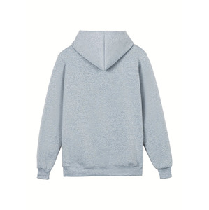 Sudadera con Capucha para Hombre, 100% Algodón, Felpa, Corte Regular, Color Sólido, Informal, con Bolsillo, para Otoño - Product Image 2