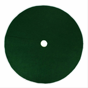 ผ้าคลุมฐานต้นคริสต์มาส ผ้ากำมะหยี่นุ่ม ทรงกลม สำหรับตกแต่งบ้านในช่วงเทศกาล ตกแต่งภายในบ้าน อุปกรณ์ตกแต่งงานเฉลิมฉลอง - Product Image 6