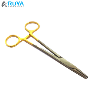 Baja Tahan Karat Kelas 304 Pemegang Jarum Shegar Mayo <span class=keywords><strong>Forceps</strong></span> <span class=keywords><strong>16</strong></span> Cm Tungsten Carbide T.C Instrumen Medis Bedah Gigi ISO CE