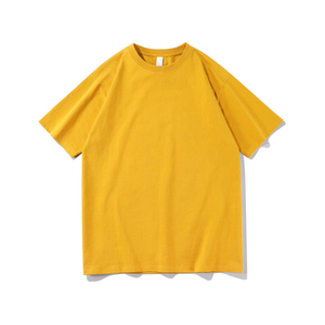 Camiseta pesada de gran tamaño de algodón 100% de alta calidad camiseta de hombre en blanco Lisa personalizada - Product Image 4