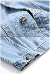 Dernier modèle de manteau en jean décontracté Best-seller homme Veste en jean lavable de haute qualité - Product Image 6