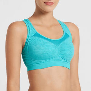 Sujetador de Yoga de mujer de precio bajo de color sólido Sujetador deportivo de secado rápido sin costuras de alta calidad para la venta - Product Image 2