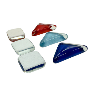 Mosaïque de verre coloré irrégulier personnalisée de 9 à 24 mm, épaisseur 3,5 mm, mélange de 200 g, formes et tailles aléatoires, moderne, écologique, pour bricolage, artisanat, décoration intérieure - Product Image 3