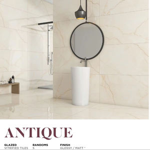 Carreaux en porcelaine émaillée antibactériens et antidérapants de conception italienne, style moderne, appartements, hôtels, villas, centres commerciaux, écoles, antique CREMA - Product Image 1