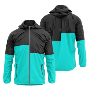 Conjunto de Dos Piezas para Hombre, Chaqueta y Pantalones Cortos Cortavientos Personalizados, Traje Deportivo con Cremallera Reflectante, Chaqueta Cortavientos de Nailon de Dos Piezas para Hombre - Product Image 6