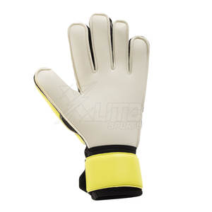 Gants de gardien de but professionnels en cuir, design respirant et confortable, contrôle avancé, antidérapants, fermeture auto-agrippante sur les doigts. - Product Image 4
