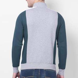 Sweat-shirt à demi-zip pour homme Hiver 2025, col personnalisé brodé, 100% coton, haute qualité, grandes tailles, vente en gros - Product Image 5