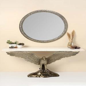 <b>Wall</b> <b>Mirror</b> for Home Hotel <b>Bathroom</b> Brown color <b>wall</b> <b>mirror</b> Wood & Metal Modern <b>Wall</b> Mounted <b>Mirror</b> Squair Best Room <b>wall</b> <b>mirror</b> - Product Image 6