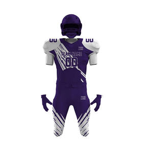 Uniforme de camiseta de fútbol americano de color liso Uniforme de equipo deportivo unisex Uniforme de fútbol americano - Product Image 5