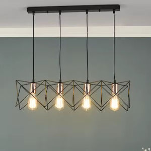 Lámpara Colgante Metálica de Diseño Interior para Complementar Muebles y Crear una Atmósfera de Iluminación Armoniosa - Product Image 1