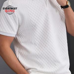 Tela Elástica de Spandex/Nailon al por Mayor para Camisetas de Hombre, Nueva, Casual, de Alta Calidad, Color Personalizado, Manga Corta, Antiarrugas, Lisa - Product Image 6