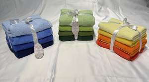 Ensemble de serviettes de bain 100% coton 4 en 1 et 3 en 1 pour les mains/le visage, élégantes et luxueuses, pour un cadeau, édition luxe pour la maison - Product Image 2