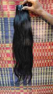 Extensiones de cabello humano Remy indio virgen de alta calidad, máquina de doble trama, fabricante al por mayor, cabello crudo ondulado Natural - Product Image 4