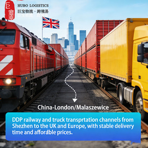 Spedizione Ferroviaria + Trasporto su Camion K Railway Shipping 30-36 Giorni UK Porta a Porta Partenza Fissa Tasse Incluse Servizi LCL Express DDP Assicurazione HUBO - Product Image 1