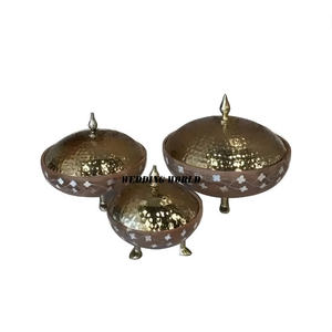 Hotpot de Metal decorativo para boda, cazuela de diseñador hecha a mano más vendida, última colección, calentador de alimentos recién llegado - Product Image 6