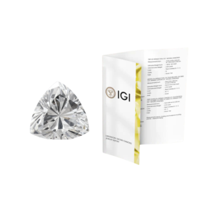 Diamante Cultivado en Laboratorio con Corte Trillion de 1 Quilate, Certificado IGI, SHREERAJ SOLITAIRE, Claridad VVS2, Color D/E, para Joyería, Suelto - Product Image 1