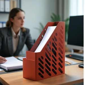 Carpeta Vertical Clásica HAN de 7.5 x 31.5 x 24.5 cm, Bandejas para Archivos de Poliestireno Rojas para DIN A4 y DIN C4 - Product Image 3