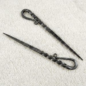 Recogedor de comida vikingo medieval, joyería de acero inoxidable forjada a mano para fiestas y regalos infantiles, - Product Image 3