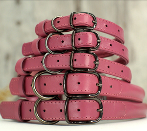 Custom Rolled Dog <b>Collar</b> with Name Tag <b>Collar</b> for Greyhound and <b>Whippet</b> - Product Image 3