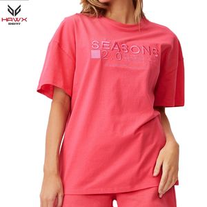 OEM personalizado 100% algodón lavado ácido camisetas de alta calidad Unisex ropa de calle de gran tamaño con estampado de verano - Product Image 1