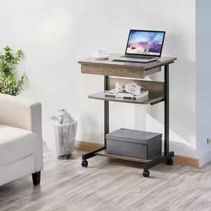 Tables de chevet en acier au design moderne réglables en hauteur avec tiroir Meubles d'hôpital d'occasion bon marché pour villa et salon - Product Image 4