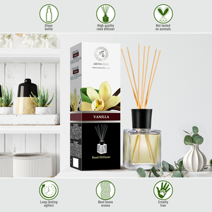Diffuseur de parfum Aromatika Vanille 500ml avec un arôme doux et chaud, parfum d'ambiance longue durée pour une pièce chaleureuse - Product Image 3