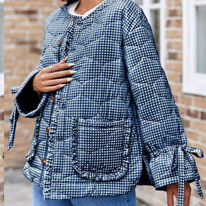 Gilet en duvet unisexe à manches longues avec logo personnalisé veste d'hiver décontractée pour femmes brodée et coupe-vent personnalisée - Product Image 5