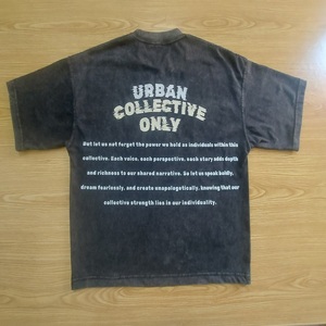 เสื้อยืดผ้าฝ้าย100% ไหล่โอเวอร์ไซส์สุดหรูสำหรับผู้ชายเสื้อยืดออกแบบโลโก้ได้ตามต้องการ - Product Image 5