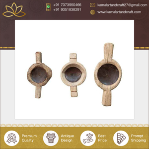 Excellente qualité en bois Vintage fait à la main deux poignées cuillère forme bougeoir Collection Unique décoration de mariage en vrac - Product Image 3