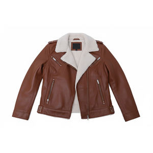 Chaqueta de Piel Sintética para Mujer, de Alta Calidad, a la Moda, con Cuero Genuino, Venta Caliente 2025 - Product Image 6