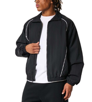 Nouvelle veste coupe-vent streetwear grande taille pour homme, personnalisable avec logo, fermeture éclair, imperméable et respirante, vente en gros