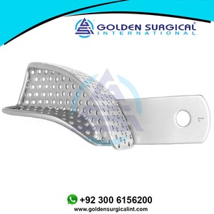 Plateau d'empreinte dentaire quadrant en vrac, supérieur gauche/dessous droit, perforé |   Plateau orthodontique de morsure à dents partielles - Product Image 3