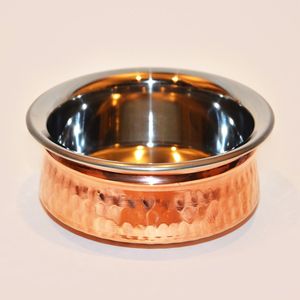 Tazón de cobre ligero pero duradero diseñado para un fácil manejo y comodidad para servir alimentos todos los días - Product Image 4