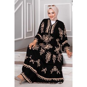 Robe Hijab en Viscose à Motifs Rivière Vison - Product Image 3