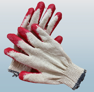 Gants en latex enduits de caoutchouc vietnamien Gants de travail de sécurité antidérapants anti-coupures Semi-revêtement Coton réutilisable Protection Jardin - Product Image 6