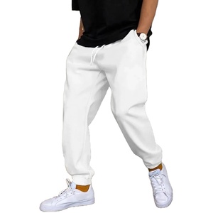 กางเกงวอร์มผู้ชายทรงหลวม บุขนกำมะหยี่ กางเกงกีฬา สไตล์ลำลอง ทรงยาวคลุมเท้า สำหรับฤดูใบไม้ร่วงและฤดูหนาว - Product Image 3