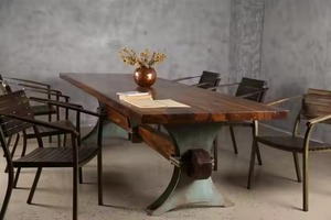 Mobilier moderne intérieur/extérieur pour bureau à domicile Coiffeuse en fer pour le salon Salle à manger École Hôpital Vente en gros Fabricant - Product Image 5