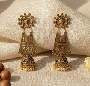 Juego de Pendientes Antiguos con Diseño Tradicional, Ideal para Fiestas, Bodas, Festivales y Celebraciones Culturales para Mujeres - Product Image 2