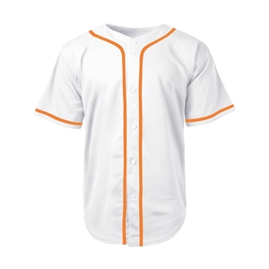 2025 maillot de Baseball chemises boutonnées à manches courtes Hipster Hip Hop uniformes de sport maillots de Baseball personnalisés blanc en gros - Product Image 1
