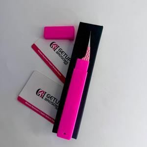 แหนบต่อขนตา GETUP BROSONS IMPEX คุณภาพสูง เคลือบสีชมพู ปลายเงิน ปลายเรียบ  รับทำโลโก้ตามสั่ง - Product Image 4