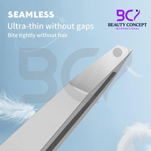 Tamaño de forma personalizado Punta inclinada hecha a mano Buena venta Calidad Premium Extra Hair Remover Use Pinzas para cejas - Product Image 4