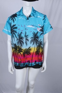 Customized fashion casual digital printing small <b>floral</b> summer <b>shirt</b> printing <b>shirt</b> polyester <b>shirts</b> at factory price - Product Image 2