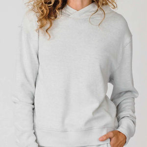 Sweat à capuche en tricot classique pour femmes avec logo personnalisé, col à capuche pour la saison hivernale, tenues décontractées - Product Image 6
