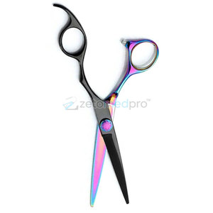 Ciseaux à cheveux en titane noir pour barbiers et stylistes, ciseaux à cheveux professionnels en titane noir pour barbiers - Product Image 6