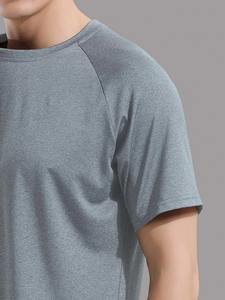 Camiseta Deportiva Personalizada para Hombre, Transpirable, de Secado Rápido, Ajustada, de Manga Corta, 100% Algodón, para Gimnasio y Fitness - Product Image 3