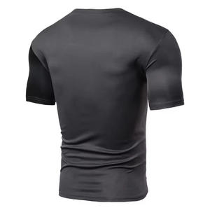 Camiseta de Verano 100% Algodón para Hombre, Transpirable, Ligera, de Manga Corta, Informal, Lisa, para Personalización de Marca al por Mayor - Product Image 4