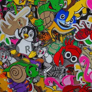 Patchs animaux personnalisés 2026 à coudre ou à thermocoller, broderie pour enfants, vêtements décontractés toutes saisons, motif zoo tissé - Product Image 2