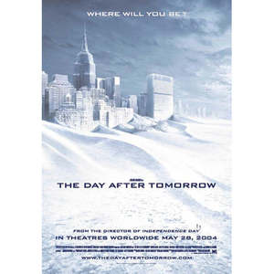 Modern Style 'The Day After Tomorrow' <b>Poster</b> Paper Design for Wall Usage - Product Image 1