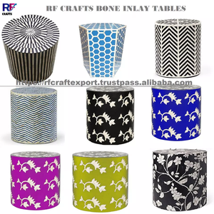 เก้าอี้ทรงกลมทำด้วยมือพร้อมสลักลายดอกไม้สำหรับบ้านเฟอร์นิเจอร์ห้องนั่งเล่นโต๊ะกาแฟ - Product Image 6